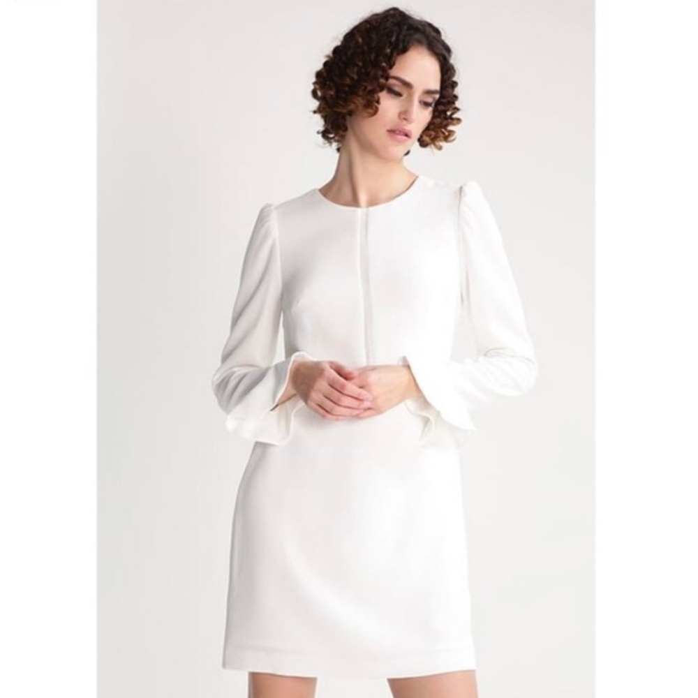 Club Monaco White Long-sleeve Mareah Dress